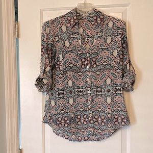 🛍 [handed down] Express | Portofino Shirt button up blouse adjustable sleeves